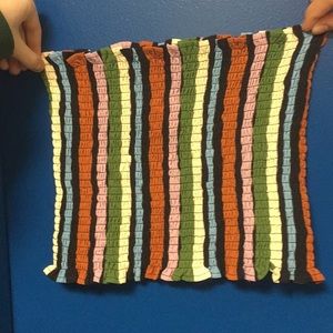 striped colorful tube top